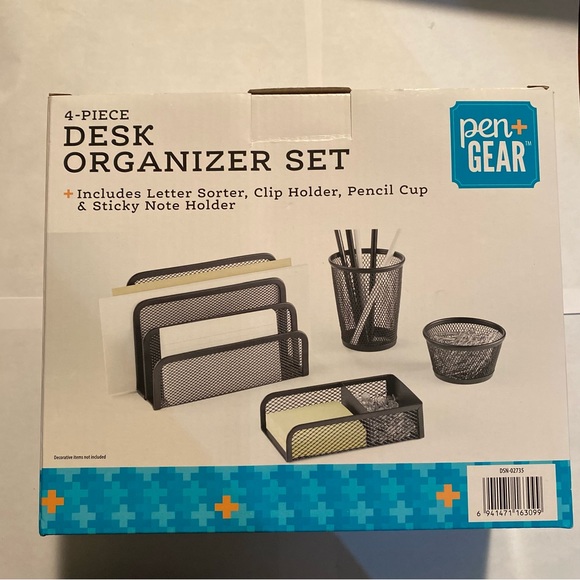Pen Gear 4-Piece Desk Organizer Set - Picture 1 of 1